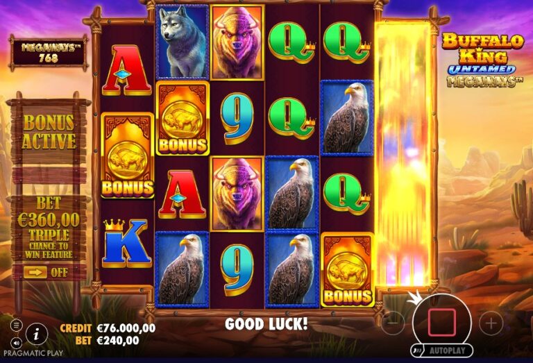 Screenshot 2 van Buffalo King Untamed Megaways